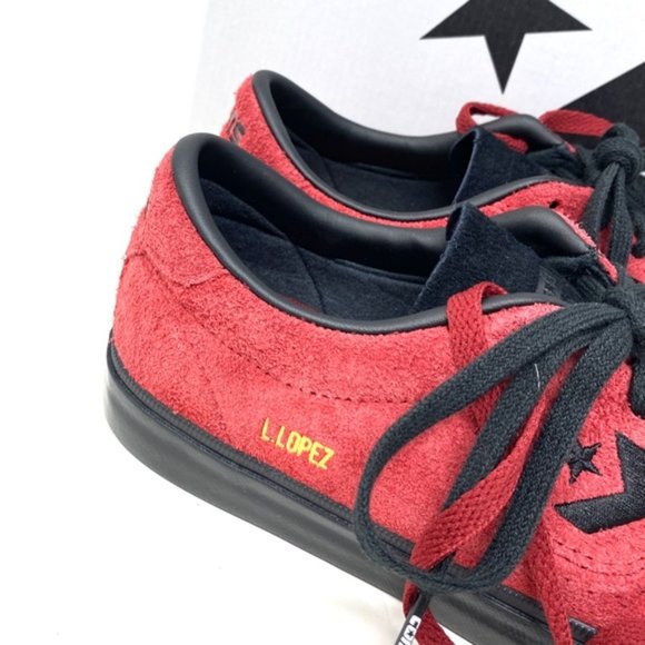 💖MEGA SALE💖Converse Louie Lopez Pro OX Low Top Red Suede Women Shoes 170714C - Picture 9 of 12